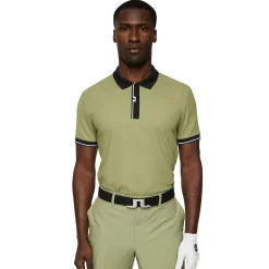 J.Lindeberg Pikeepaidat|Kaikki Paidat>miesten pikeepaita, BAY SLIM POLO GOLF Armeijanvihreä