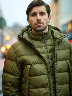 Joutsen Talvitakit|Kevättakit>Miesten Kevytuntuvatakki, VALTO KEVYTUNTUVATAKKI Armeijanvihreä