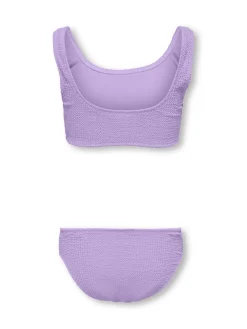 Kids Only Asusteet·Kaikki Asusteet|Uimapuvut>bikinit, KOGAMANDA STRUCTURE BIKINI SET Violetti, Lila