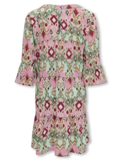 Kids Only Mekot|Kaikki Mekot, Hameet Ja Jumpsuitit>lasten mekko, KOGGLOW LIFE ALBERTE 3/4 DRESS AOP