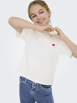 Kids Only T-Paidat|Kaikki Paidat>lasten t-paita, KOGMAIKEN LIFE CROPHEART SS TOP