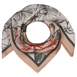 Klement Huivit|Kaikki Asusteet>Huivi, 70 x 70 Linnea Huivi Kuosi, Punainen