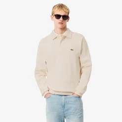 Lacoste Collegepaidat|Kaikki Paidat>miesten collegepaita Classic Fit Polo Collar Ribbed Sweater,