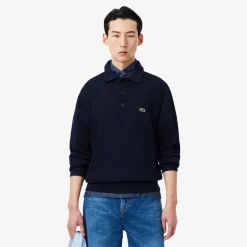 Lacoste Collegepaidat|Kaikki Paidat>miesten collegepaita Classic Fit Polo Collar Ribbed Sweater,