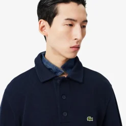 Lacoste Collegepaidat|Kaikki Paidat>miesten collegepaita Classic Fit Polo Collar Ribbed Sweater,