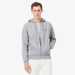 Lacoste Hupparit|Kaikki Paidat>Miesten Huppari, REGULAR FIT BRUSHED ZIPPERED