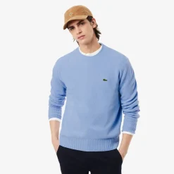 Lacoste Neulepuserot|Kaikki Neuleet>miesten neulepusero K MONOCHROME CARDED WOOL NECK SWEATER,