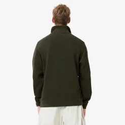 Lacoste Collegepaidat|Kaikki Paidat>Miesten Paita, K HIGH NECK ZIPPED MONOCHROME Armeijanvihreä