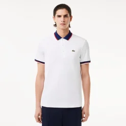 Lacoste Pikeepaidat|Kaikki Paidat>Miesten Pikeepaita, REGULAR FIT STRECH COTTON PIQUE CONTRAST