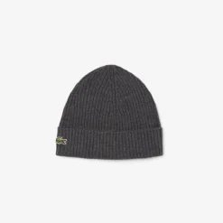Lacoste Pipot|Kaikki Päähineet>miesten pipo, SOFT WOOL RIBBED BEANIE