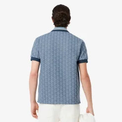 Lacoste Pikeepaidat|Kaikki Paidat>Miesten Poolopaita, CLASSIC FIT CONTRAST COLLAR MONOGRAM