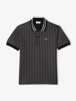 Lacoste Pikeepaidat>Miesten Poolopaita, CLASSIC FIT CONTRAST COLLAR MONOGRAM