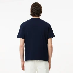 Lacoste Kaikki Paidat|T-Paidat>Miesten T-Paita, MID WEIGHT COTTON JERSEY T-SHIRT NOS