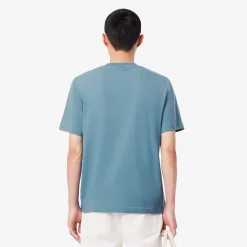 Lacoste T-Paidat|Kaikki Paidat>miesten t-paita, MID WEIGHT COTTON JERSEY T-SHIRT Indigo