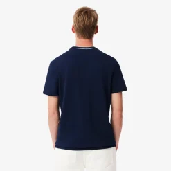 Lacoste T-Paidat|Kaikki Paidat>miesten t-paita, STRECH PIQUE STRIPE COLLAR T-SHIRT