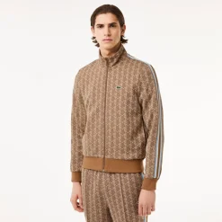Lacoste Collegepaidat|Kaikki Paidat>Miesten Verryttelytakki, PARIS JACQUARD MONOGRAM ZIPPED
