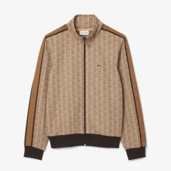 Lacoste Collegepaidat|Kaikki Paidat>Miesten Verryttelytakki, PARIS JACQUARD MONOGRAM ZIPPED