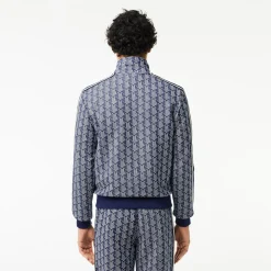 Lacoste Collegepaidat|Kaikki Paidat>Miesten Verryttelytakki, PARIS JACQUARD MONOGRAM ZIPPED