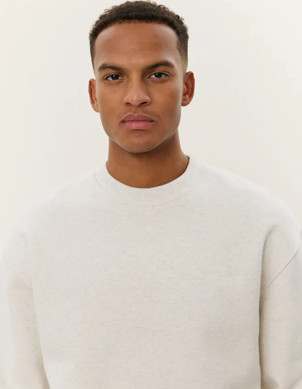 Les Deux Collegepaidat|Kaikki Paidat>college, CREW SWEATSHIRT Vaaleanharmaa