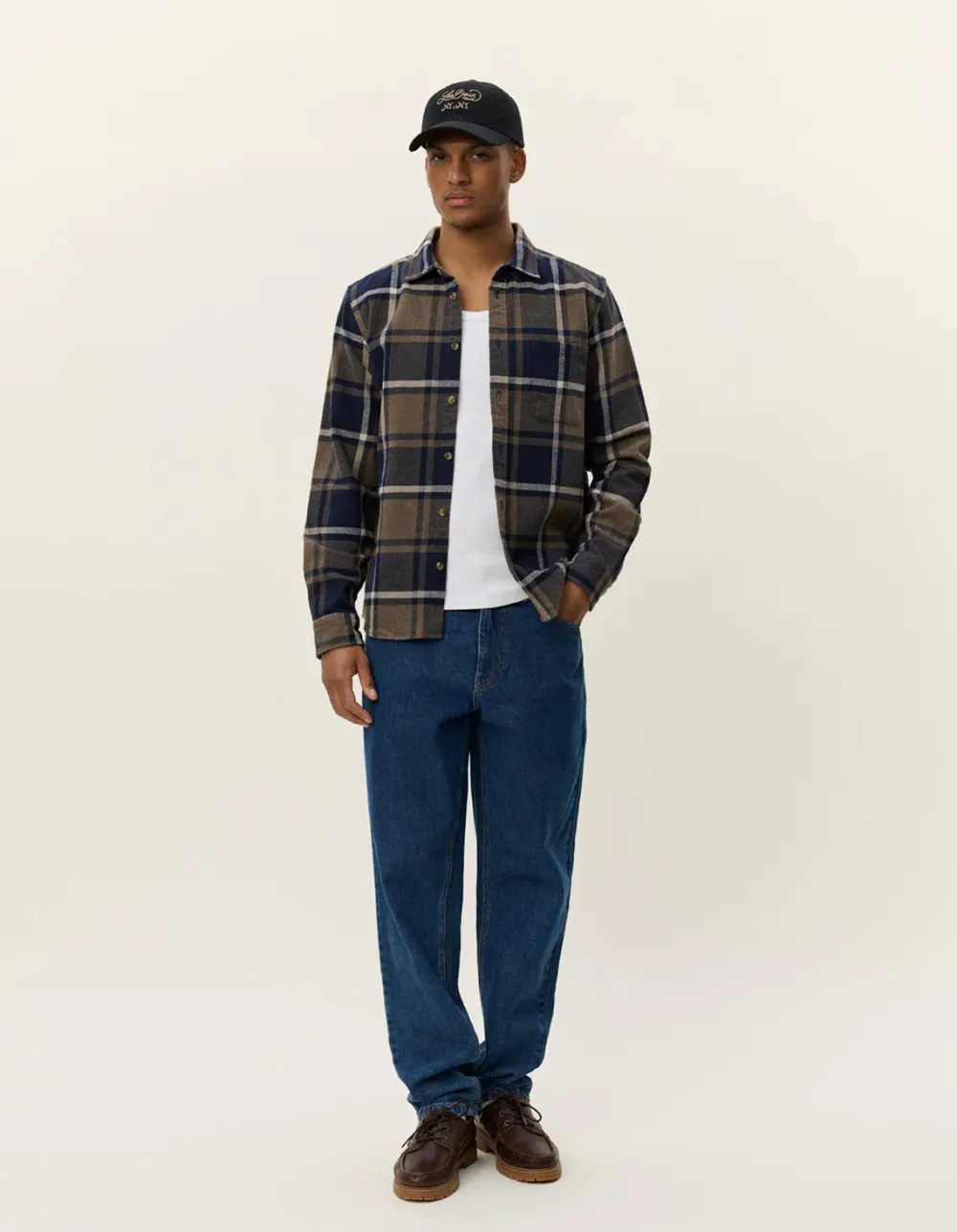 Les Deux Kauluspaidat|Kaikki Paidat>miesten flanellipaita, JEREMY CHECK FLANNEL SHIRT