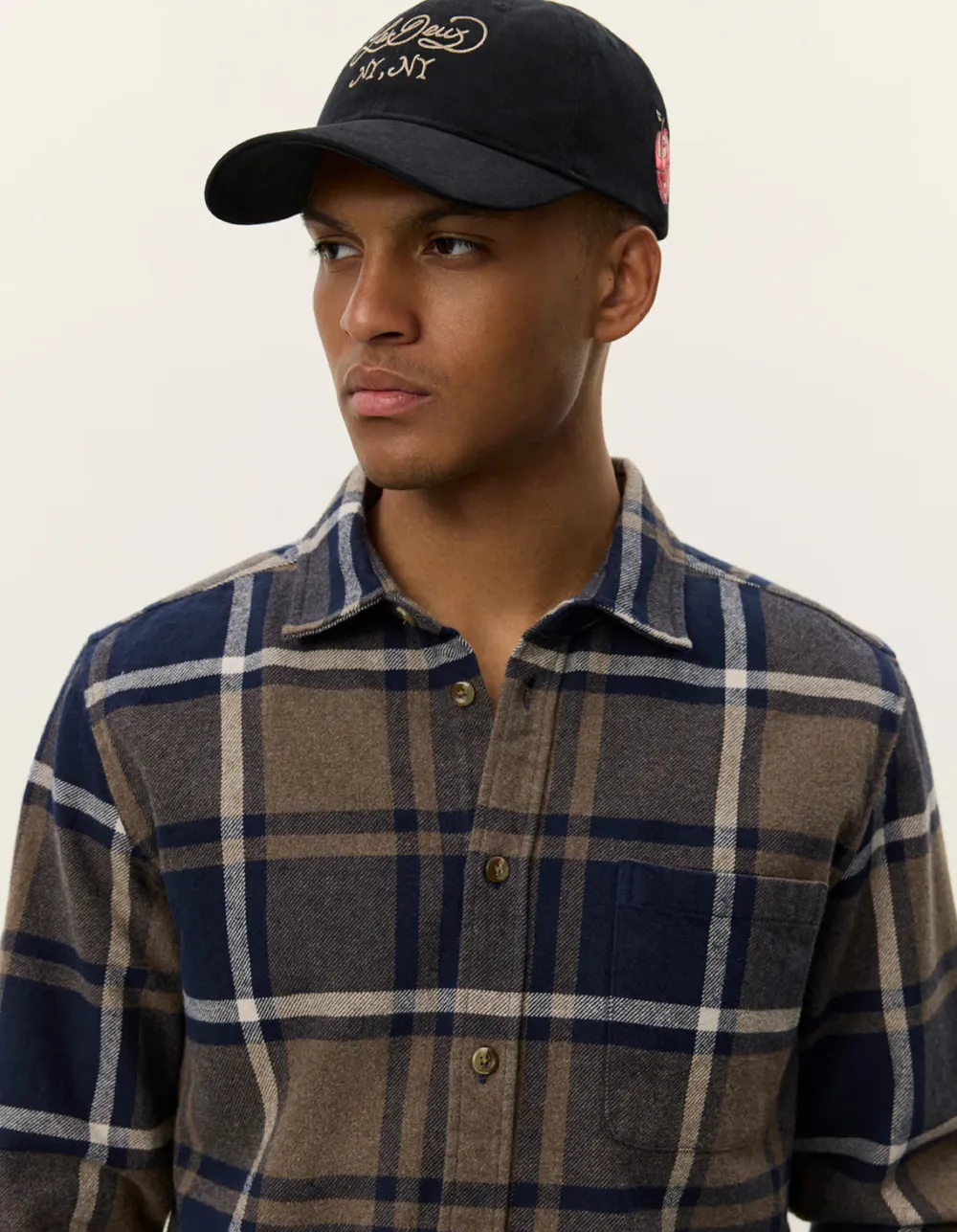 Les Deux Kauluspaidat|Kaikki Paidat>miesten flanellipaita, JEREMY CHECK FLANNEL SHIRT