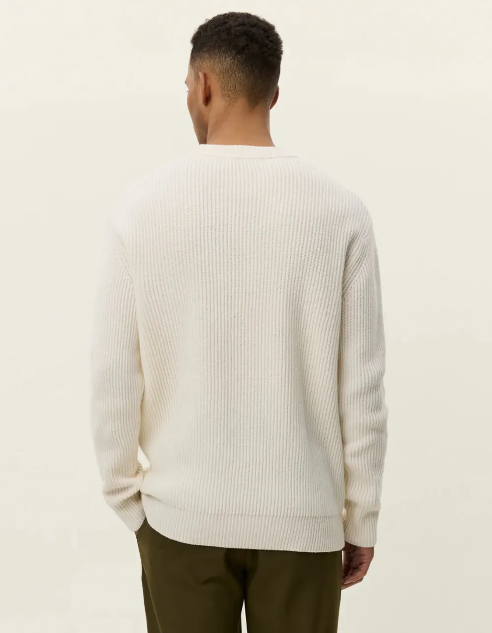 Les Deux Neulepuserot|Kaikki Neuleet>miesten neulepusero Eddie Wool Rib Crewneck Knit,