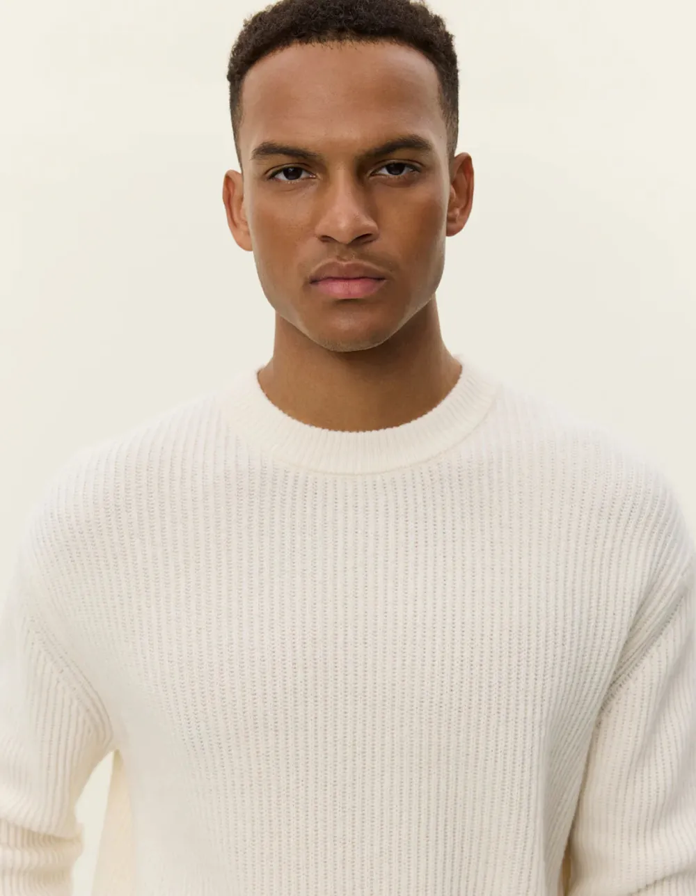 Les Deux Neulepuserot|Kaikki Neuleet>miesten neulepusero Eddie Wool Rib Crewneck Knit,