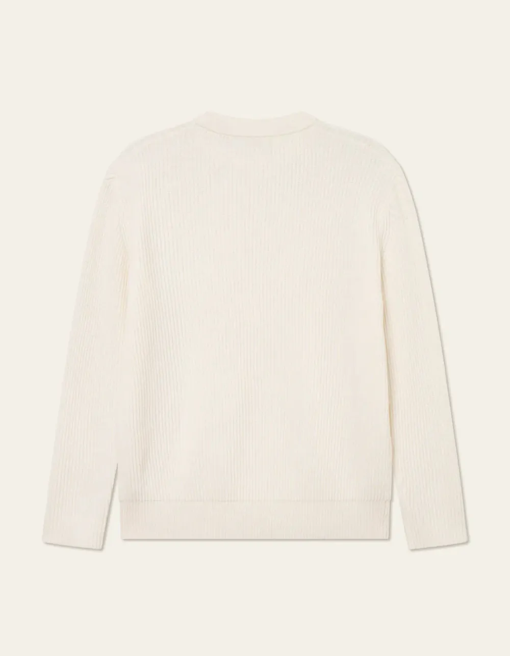 Les Deux Neulepuserot|Kaikki Neuleet>miesten neulepusero Eddie Wool Rib Crewneck Knit,