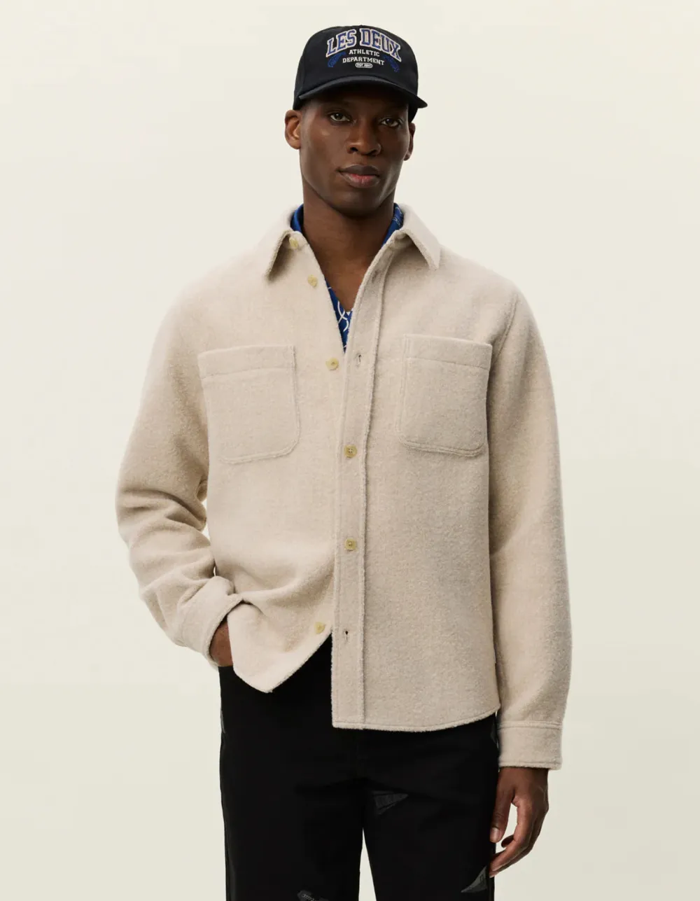 Les Deux Paitatakit|Kaikki Paidat>miesten paitatakki, LENNON BOUCLE OVERSHIRT