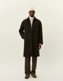 Les Deux Talvitakit|Kevättakit>miesten villakangastakki, MICHAEL SOLID WOOL COAT