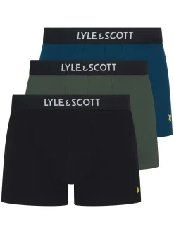 Lyle u0026 Scott Kaikki Asusteet|Alushousut>Lyle & Scott miesten bokserit, NATHAN 3-PACK BOXER