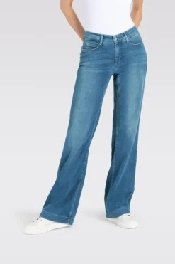 Mac Farkut|Kaikki Housut Ja Farkut>naisten farkut, DREAM WONDER LIGHT Sininen, Indigo