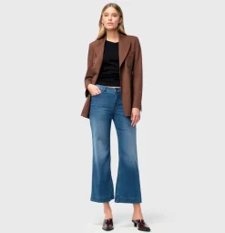 Mac Farkut|Kaikki Housut Ja Farkut>naisten farkut, DREAM WIDE CROPPED Indigo