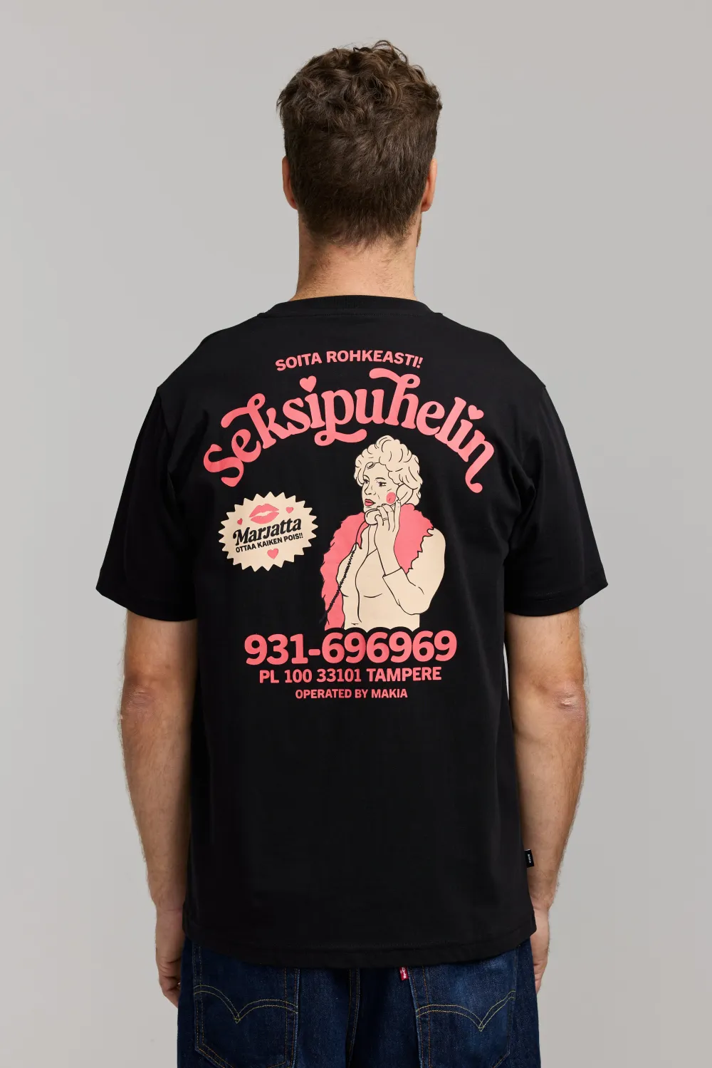 MAKIA x KUMMELI T-Paidat|Kaikki Paidat>Makia Kummeli Seksipuhelin T-shirt,