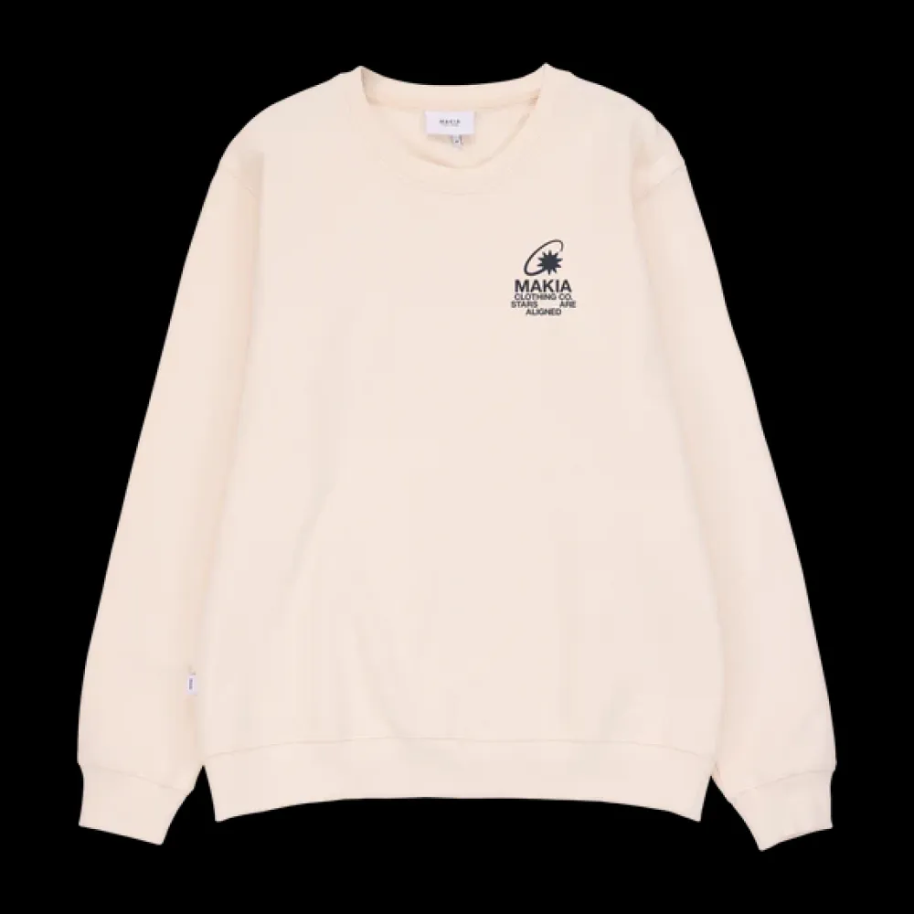 Makia Collegepaidat|Kaikki Paidat>miesten collegepaita K Cosmic Sweatshirt, luonnon