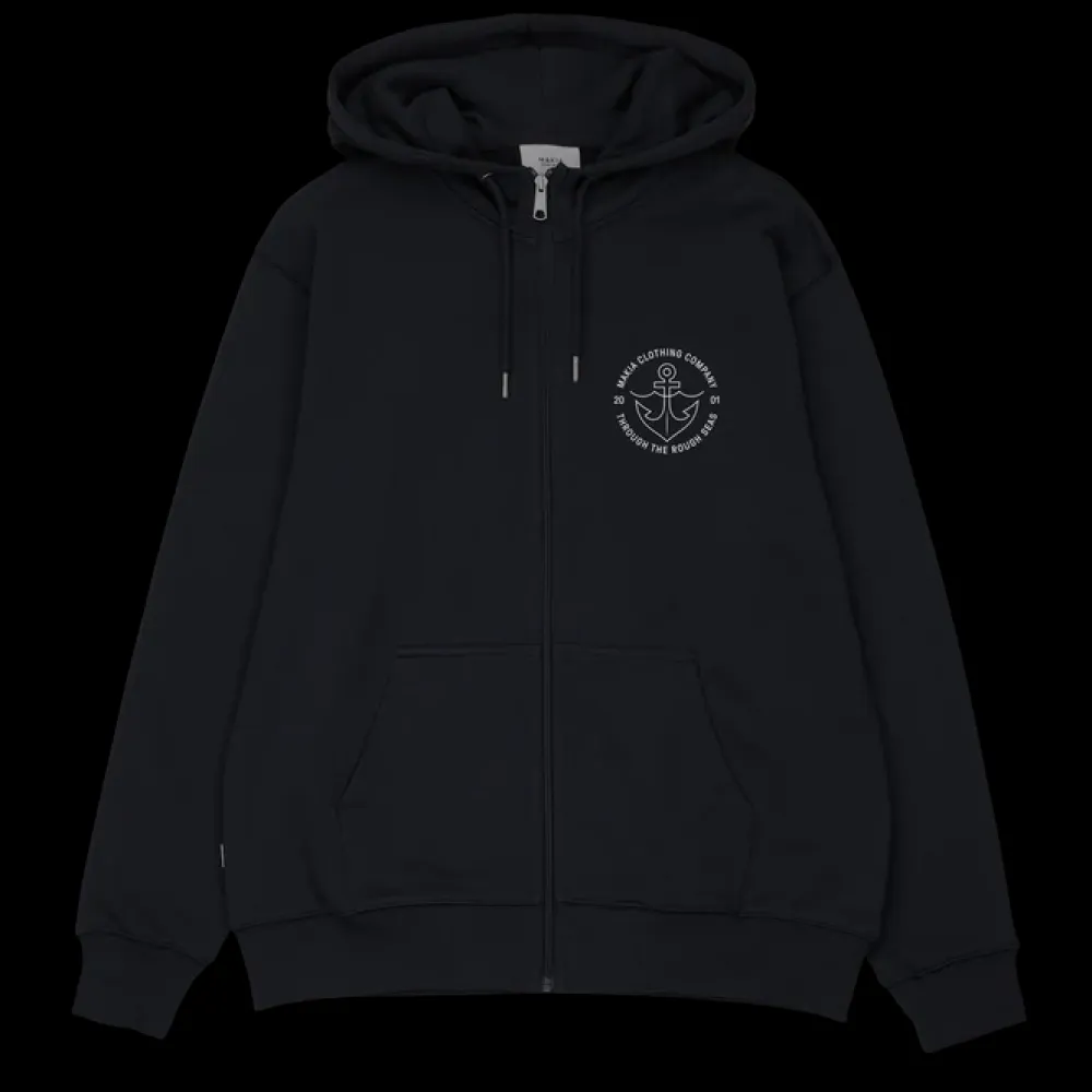 Makia Hupparit|Kaikki Paidat>miesten huppari, Hook Hooded Zip Sweatshirt