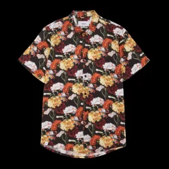 Makia Kauluspaidat|Kaikki Paidat>Miesten Kauluspaita, FLOWERS SHIRT Kuosi, Punainen