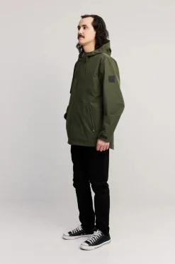 Makia Kevättakit|Kaikki Takit>miesten takki, OAK JACKET 5000M WATERREPEL Armeijanvihreä