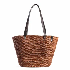 Mifuko Laukut|Kaikki Asusteet>naisten olkakassi, Iringa shopper basket Chestnut brown M