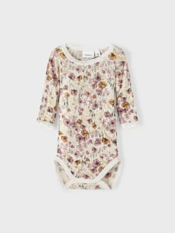 Name It Vauvanvaatteet>body, NBFWANG WOOL NEEDLE LS BODY Beige Kuosi