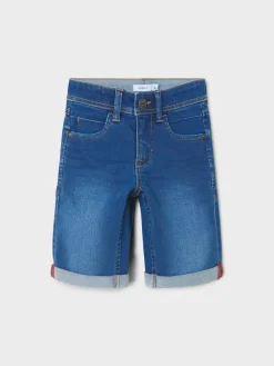 Name It Shortsit Ja Caprit|Kaikki Housut Ja Farkut>farkkushortsit, NKMSILAS SLIM DNM L SHORTS 2272 Indigo