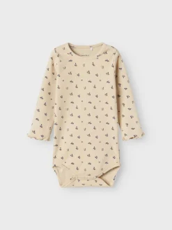 Name It Vauvanvaatteet>Lasten Body, NBFOLINNE LS BODY Beige Kuosi