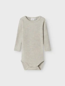 Name It Vauvanvaatteet>lasten body, NBNWAX WOOL RIB LS BODY