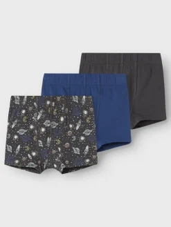 Name It Alushousut|Kaikki Alusvaatteet Ja Pyjamat>Lasten Bokserit, NMMTIGHTS 3PACK IRON SPACE NOOS Grafiitti