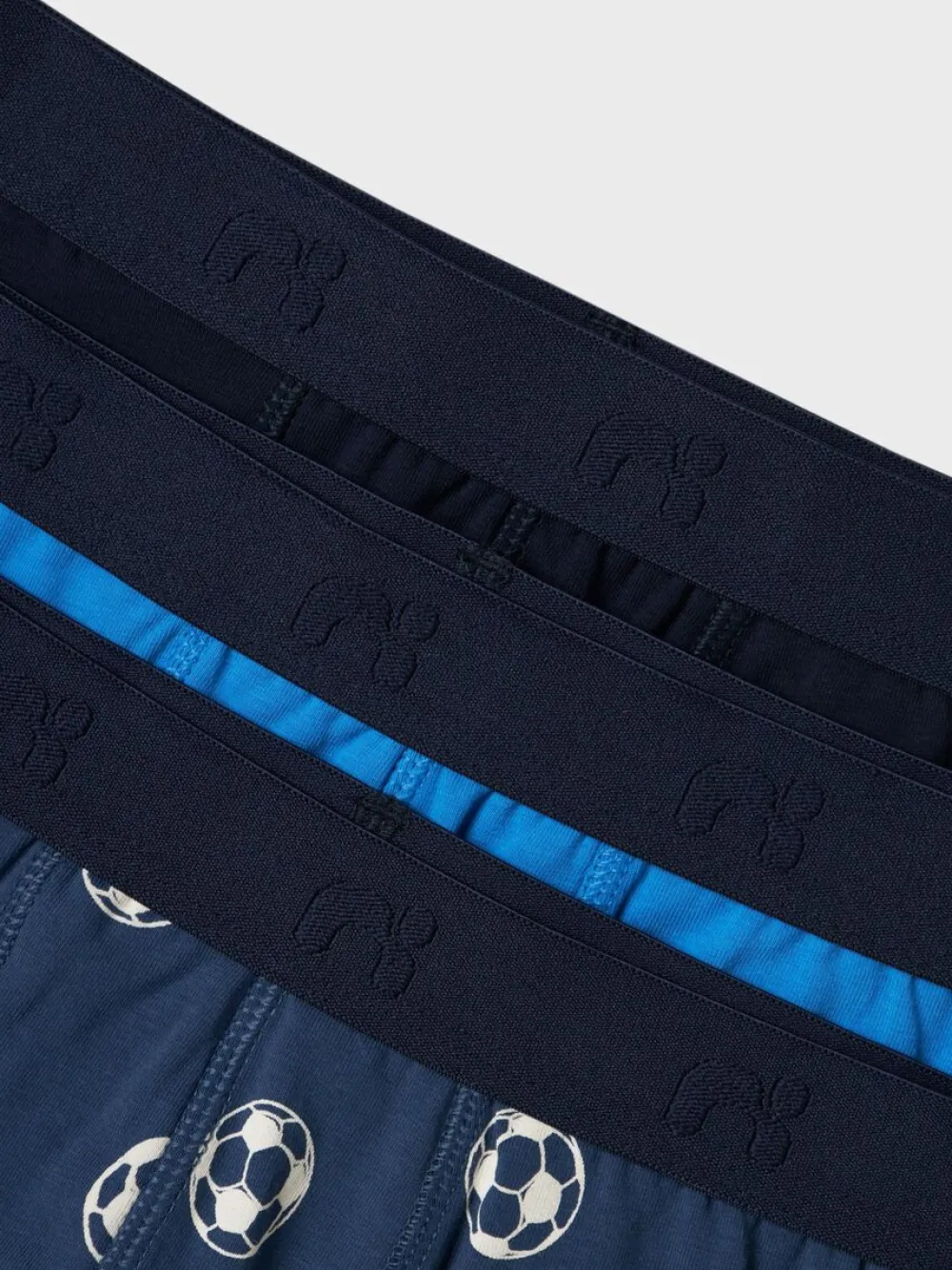 Name It Alushousut|Kaikki Alusvaatteet Ja Pyjamat>Lasten Bokserit 3-Pack, NKMBOXER 3P DARK DENIM FOOTBALL NOOS
