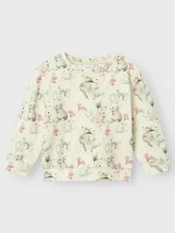 Name It Collegepaidat|Kaikki Paidat>Lasten Collegepaita, NMFSADIE REG SWEAT Beige Kuosi