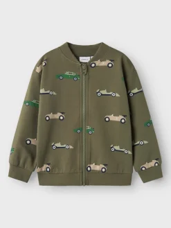 Name It Collegepaidat|Kaikki Paidat>lasten collegetakki, NMMBRAIS SWEAT CARDIGAN Armeijanvihreä