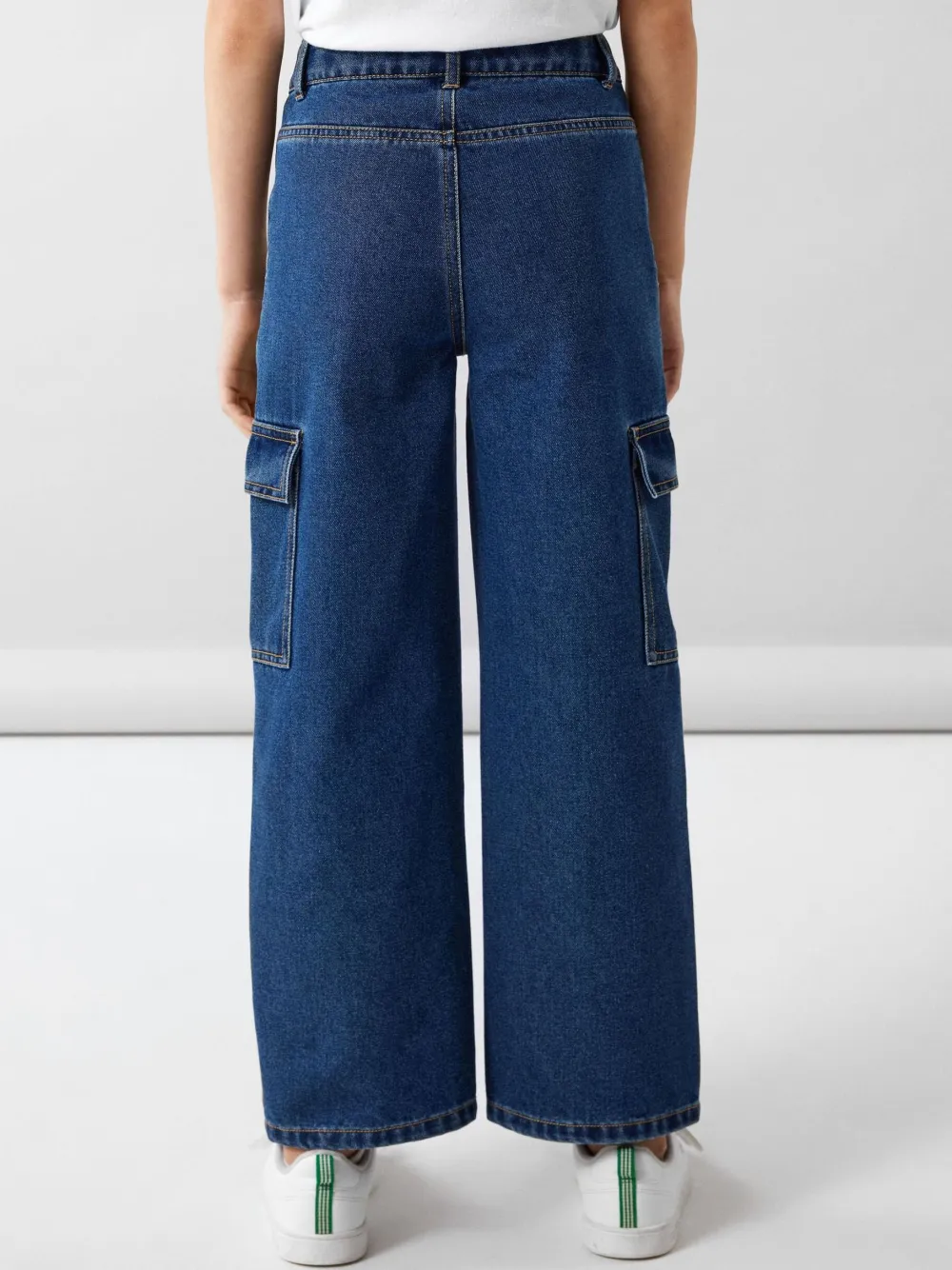 Name It Cargo-Housut|Kaikki Housut Ja Farkut>lasten farkut, NKFROSE HW WIDE CARGO JEANS Indigo