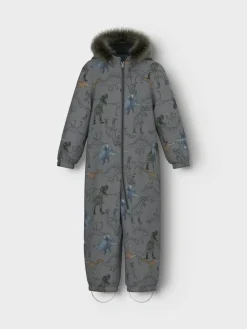 Name It Talvihaalarit|Kaikki Haalarit>Lasten Haalari, NMMSNOW10 SUIT NOOS Harmaa Kuosi