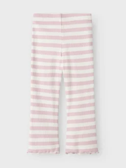 Name It Leggingsit|Kaikki Housut Ja Farkut>lasten housut, NMFTAIA SLIM BOOTCUT PANT Raidallinen Vaaleanpunainen
